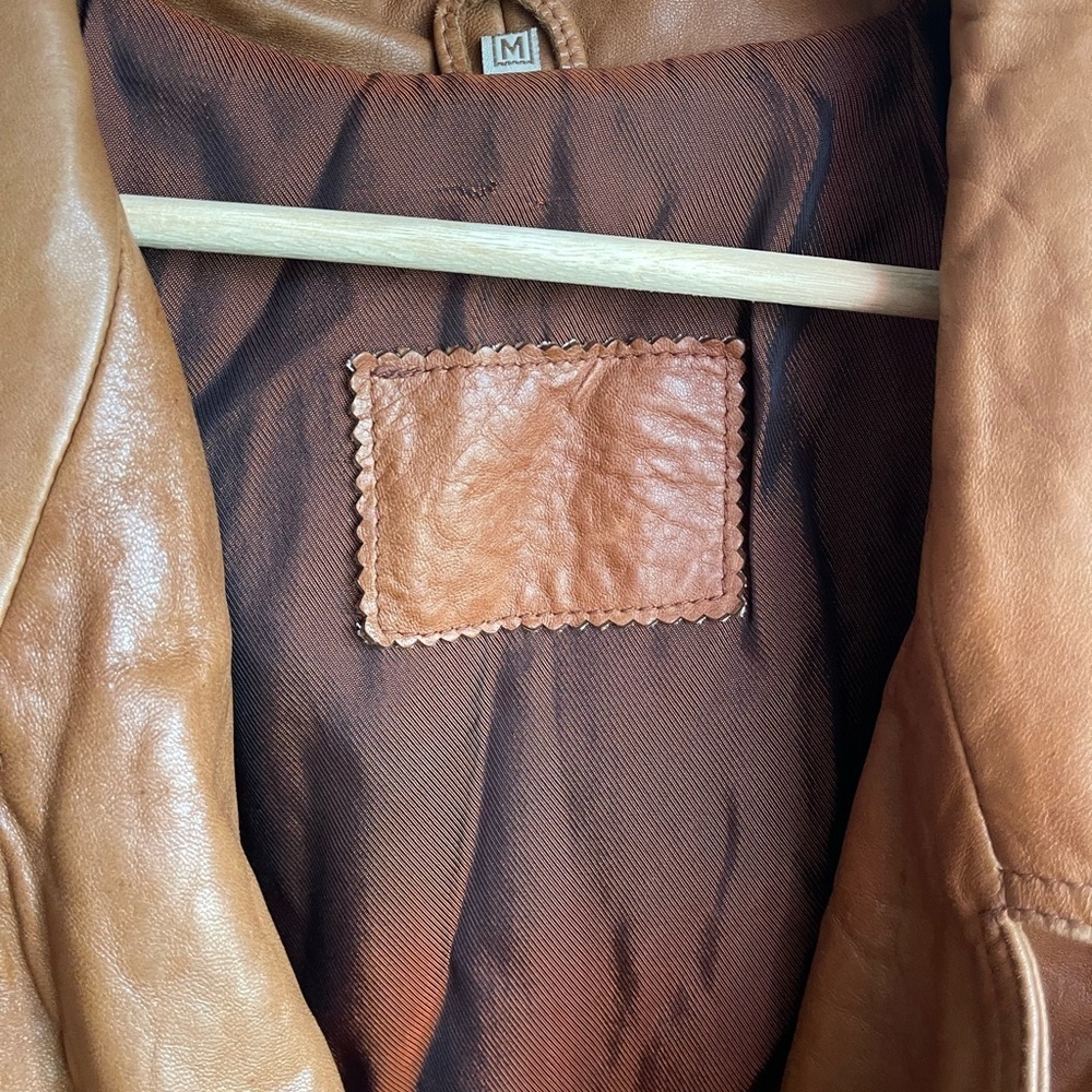 Amazing Vintage Leather Cropped Jacket - M - Picture 5 of 7